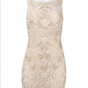 Sue Wong White Beaded Dress